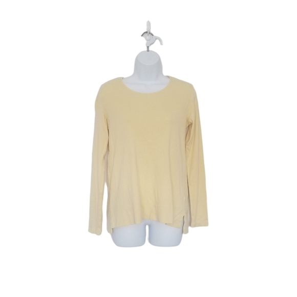 J JILL 100% Perfect Pima Cotton Long Sleeve High Low Tee Size XSmall. - Picture 1 of 8